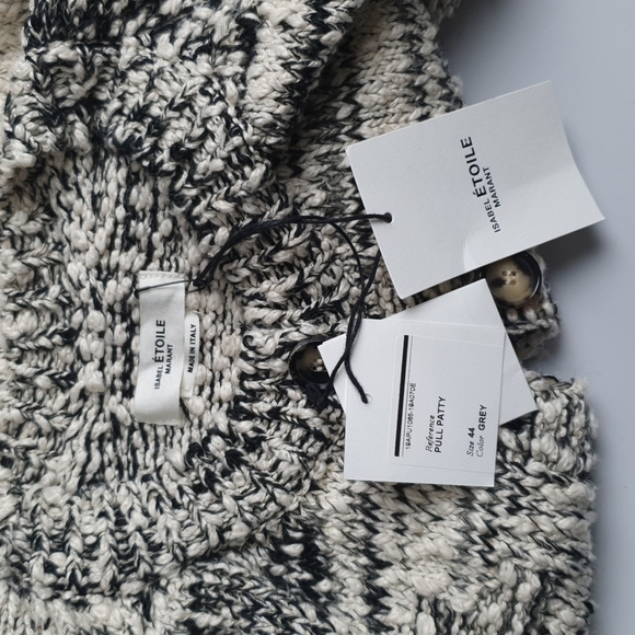 NWT Isabel Etoile Marant Blended Linen Pull Patty Sweater - Picture 7 of 13